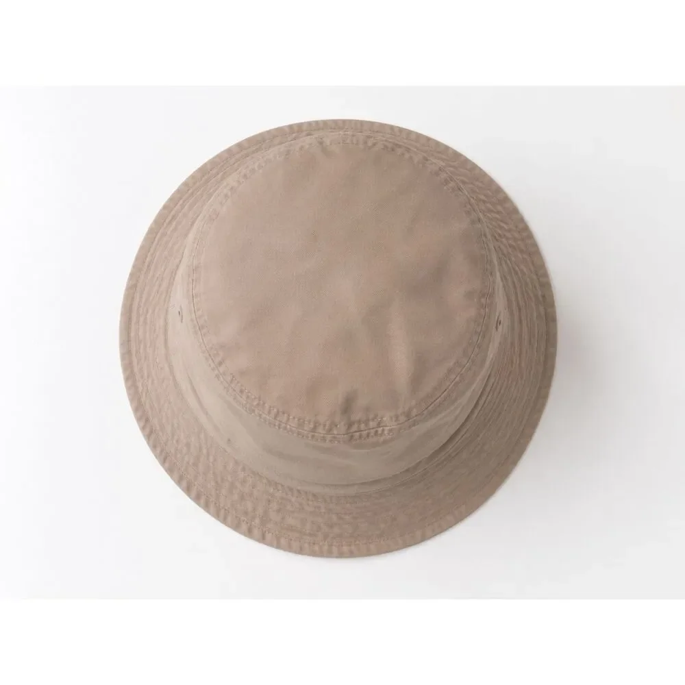 NWOT Womens Wide Brim Bucket Sun Hat Khaki Brown Canvas Packable Travel Beach